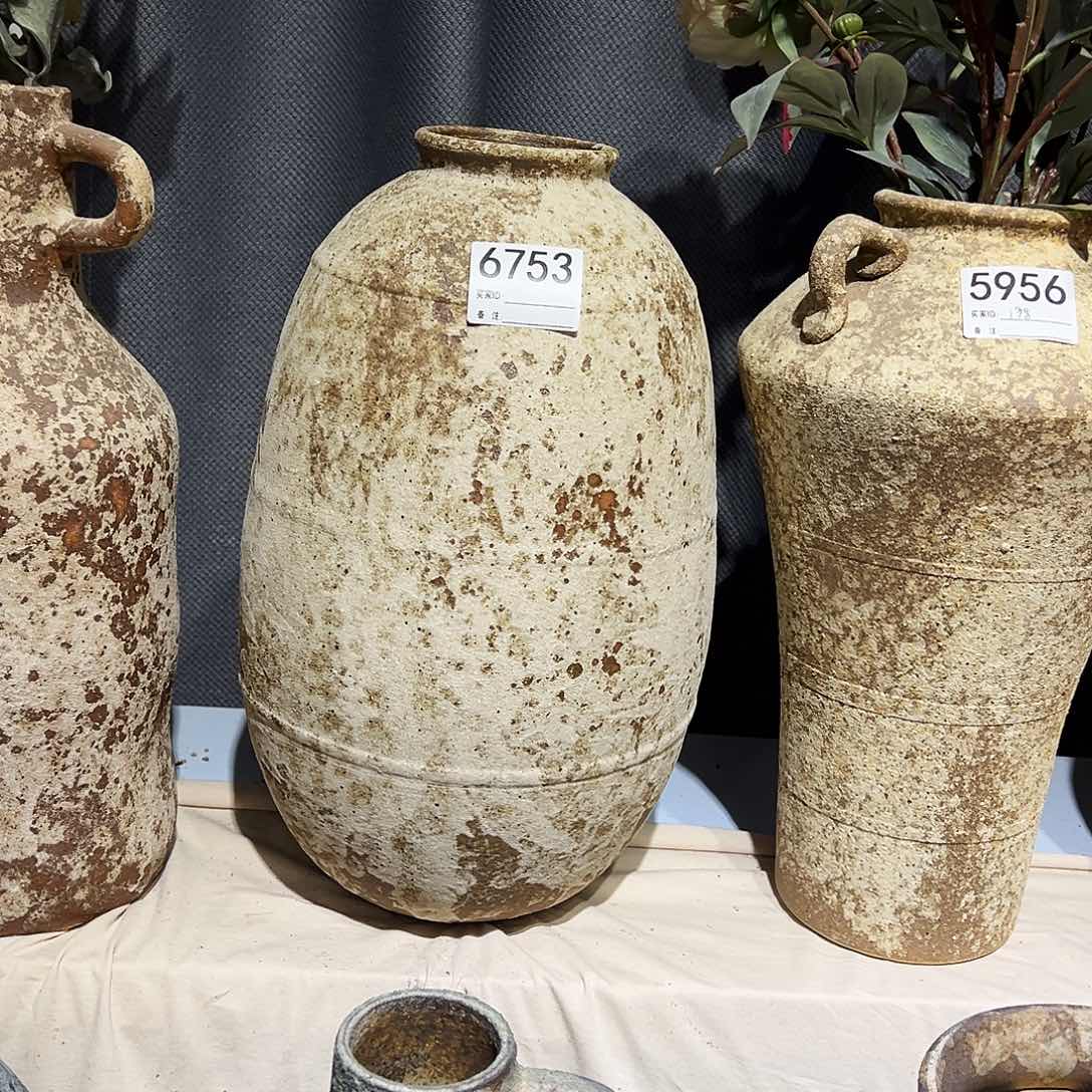 瓶6753高  40口8陶瓷花瓶无孔