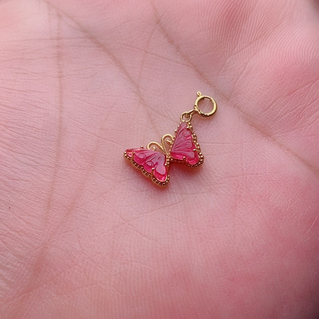 碧玺吊坠(不含链)18K金镶嵌碧玺吊坠