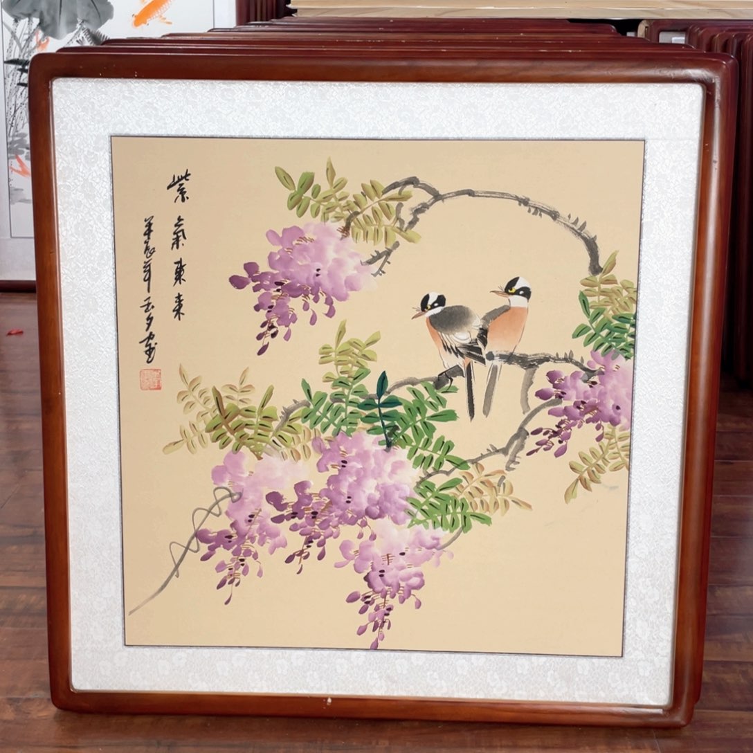 国画带框尺寸63*63厘米