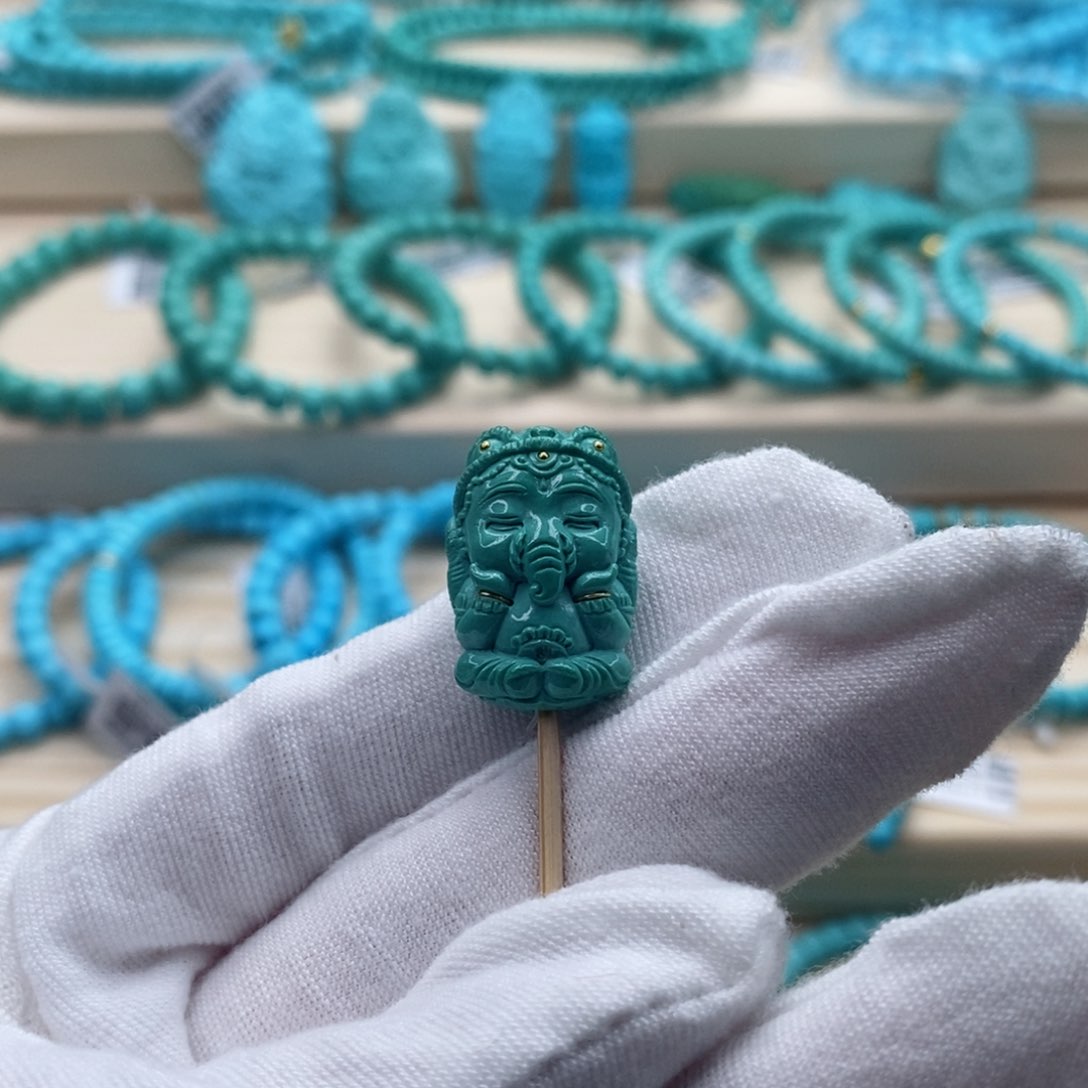 绿松石珠宝奇石未镶嵌