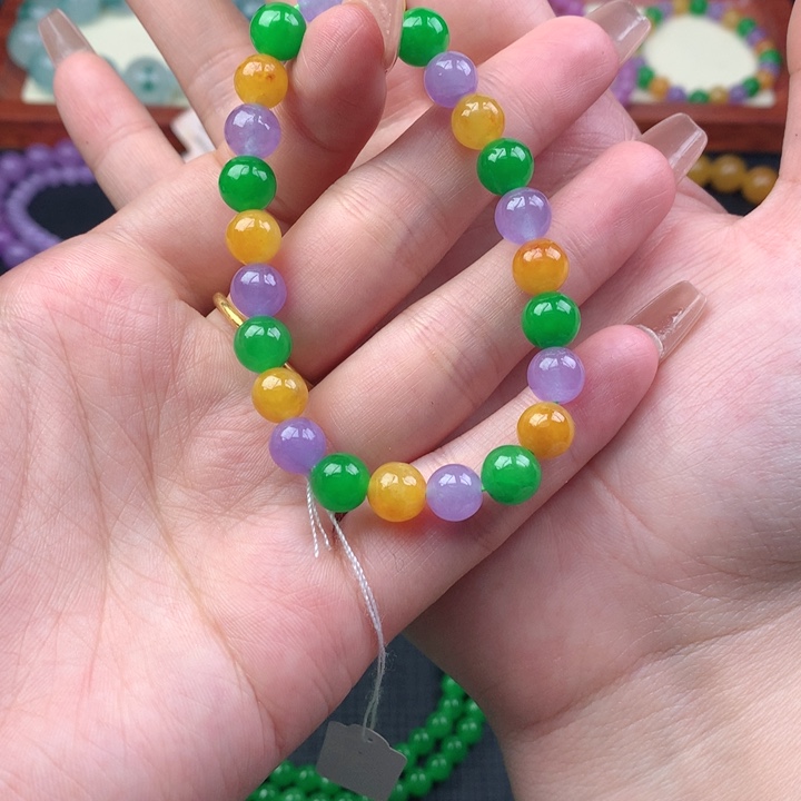 简***丹缅料卡8手串 一物一证