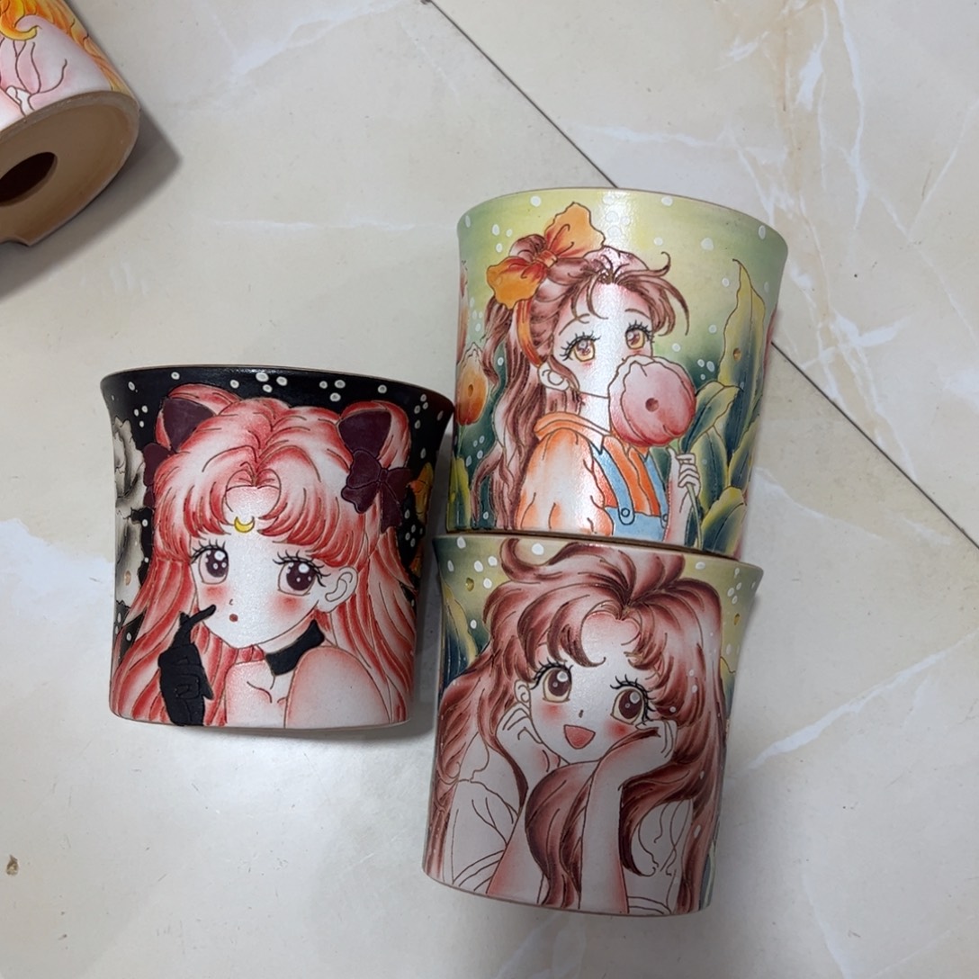 多***％景德镇炫彩手绘景德镇陶瓷花盆