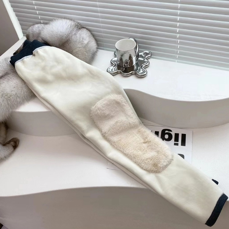 桑坡羊毛裤绵羊毛保暖棉裤裤秋冬季打底男女加厚长裤高腰