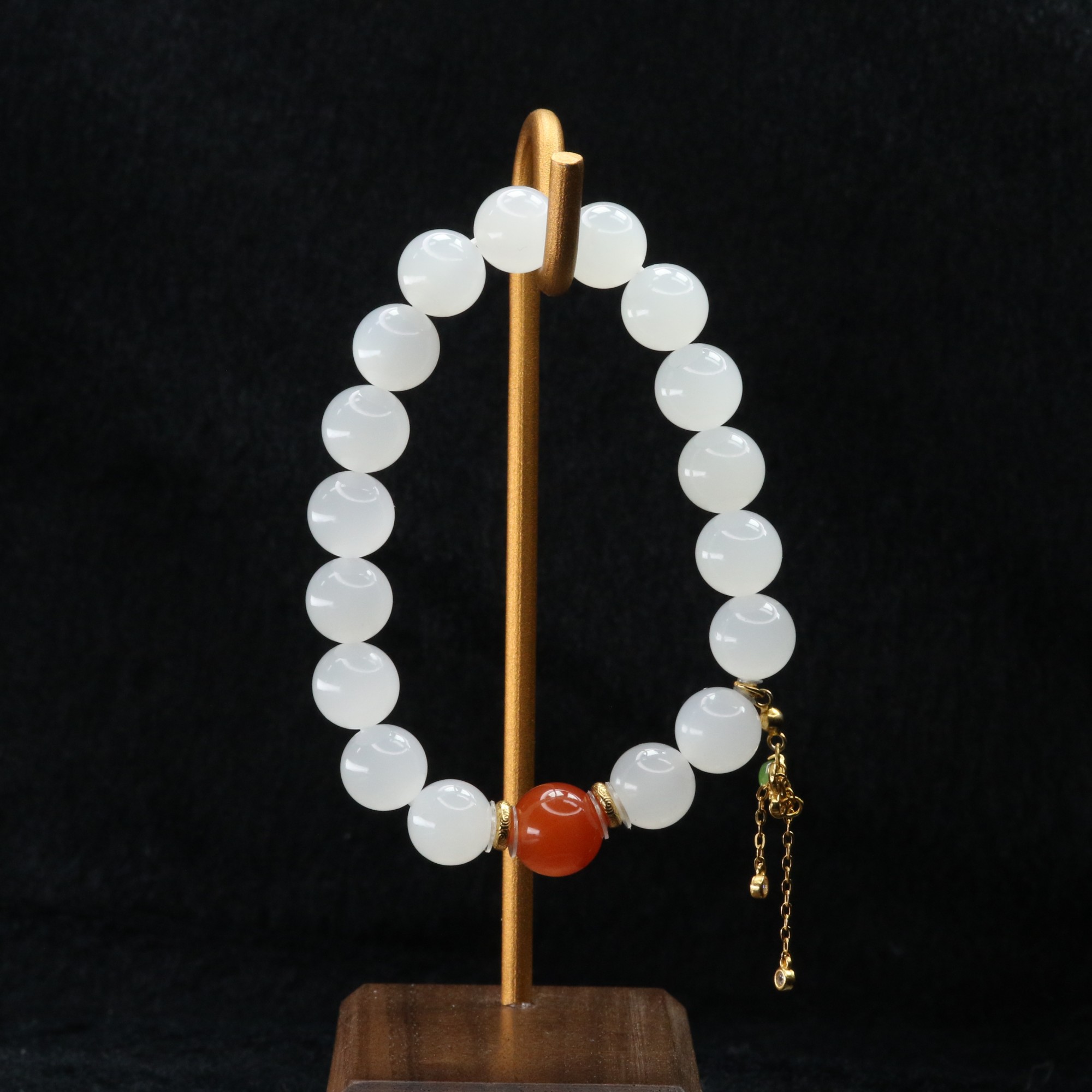 25和田玉一级白手串/100512上海嘉禾拍卖