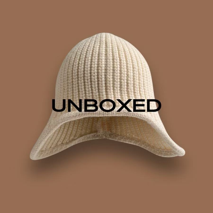 UNBOXED韩国ins色飞行帽子秋冬天日系保暖套头帽护耳针织帽毛线帽