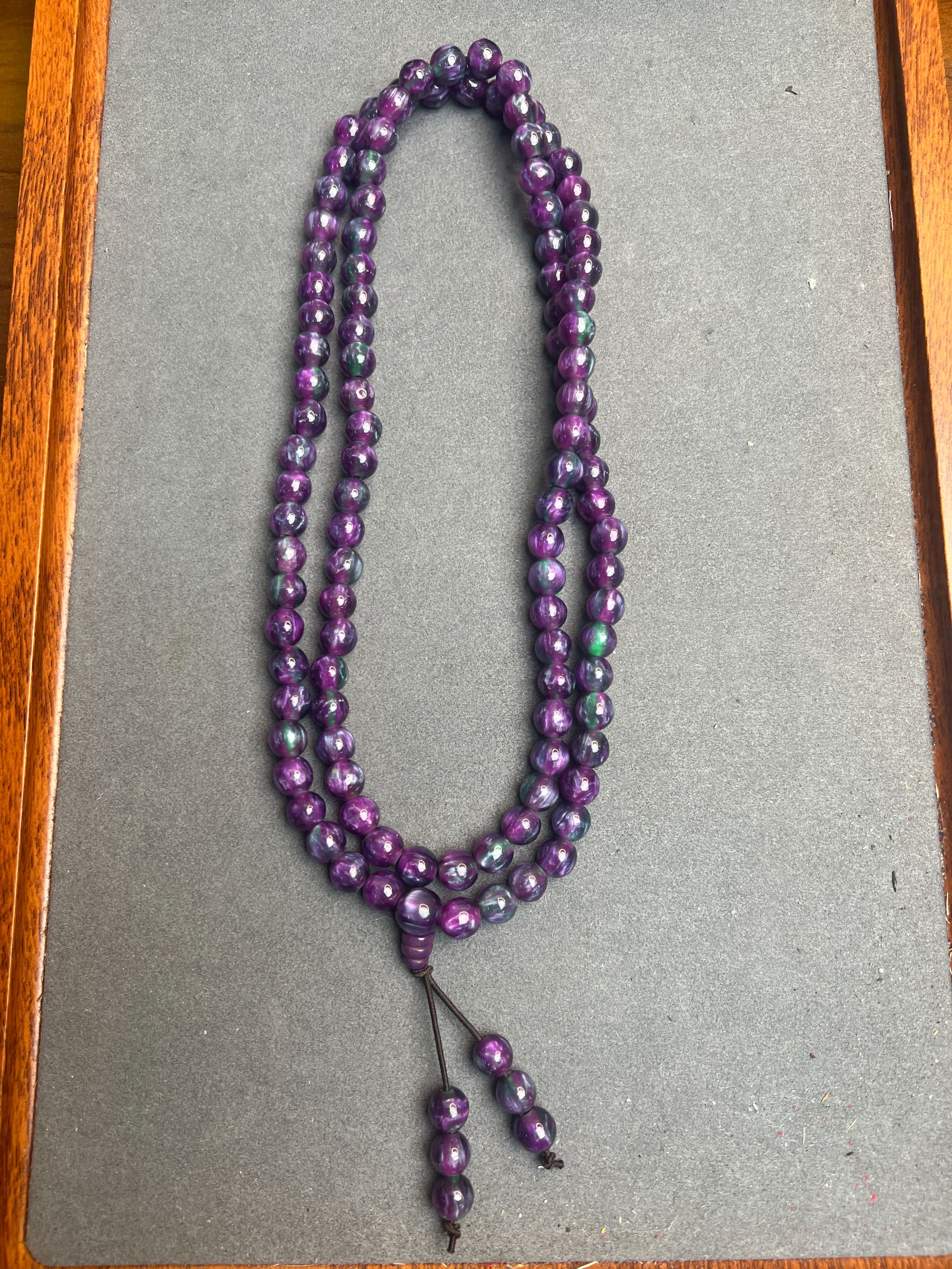 紫菩提多圈项链 431