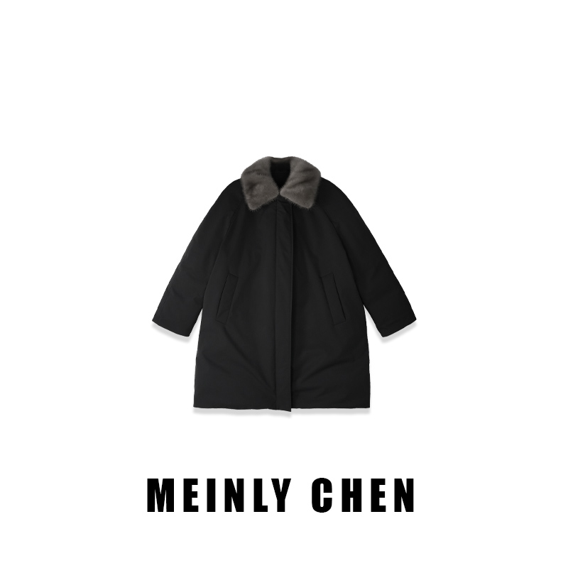 【MEINLY  CHEN】【黑旋风】高端设计师款时尚休闲保暖鹅绒服8253118