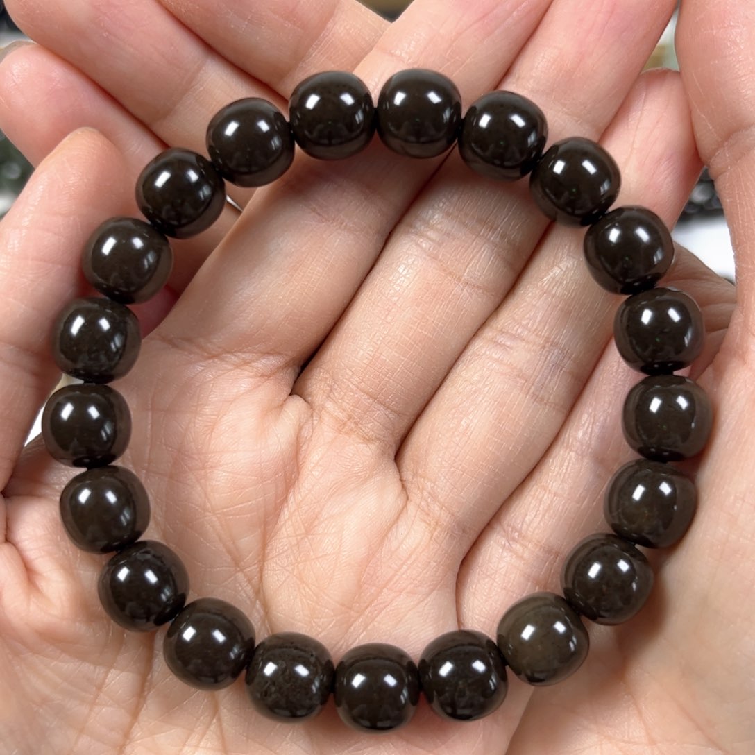 手串未镶嵌和田玉卡10老形珠