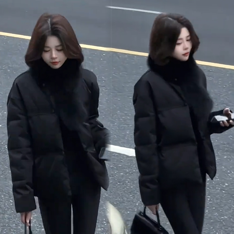 2025秋冬新款时尚显瘦气质网红高档洋气女高级百搭宽松大码棉服潮
