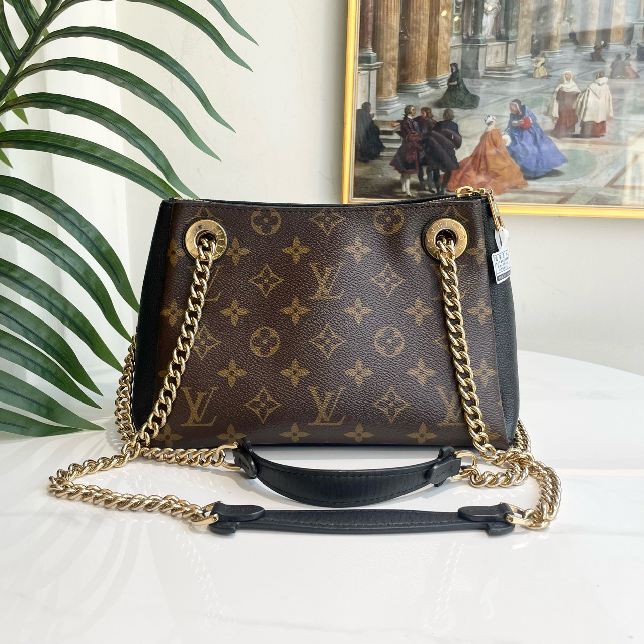 95新 LouisVuitton/路易威登 御古屋/72320/黑色流浪斜挎包 18年