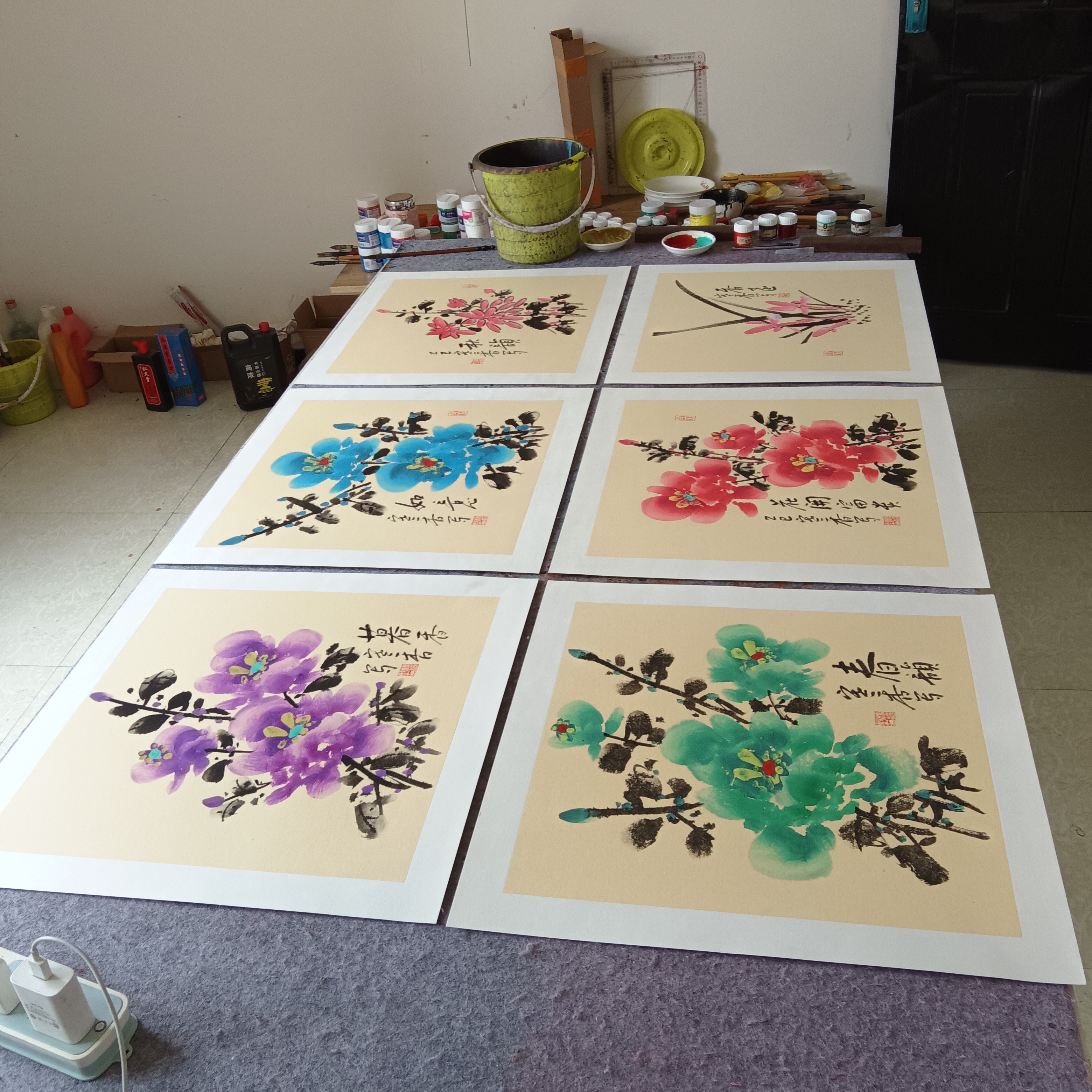 一套（6张）50cm×50cm