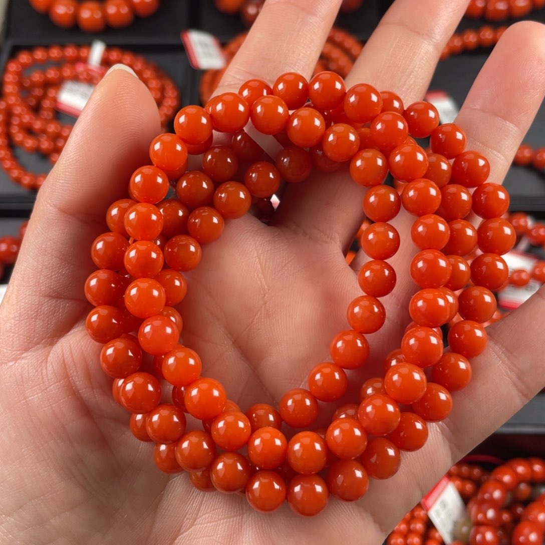 未镶嵌南红玛瑙手链喜**安妞7