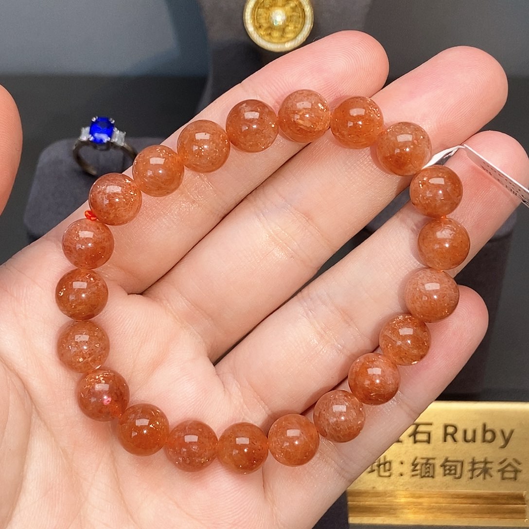 水晶手串未镶嵌太阳石