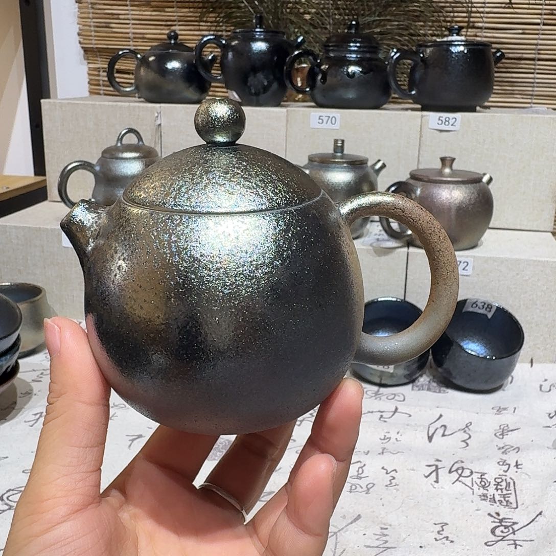 杯建水紫陶紫泥柴烧壶