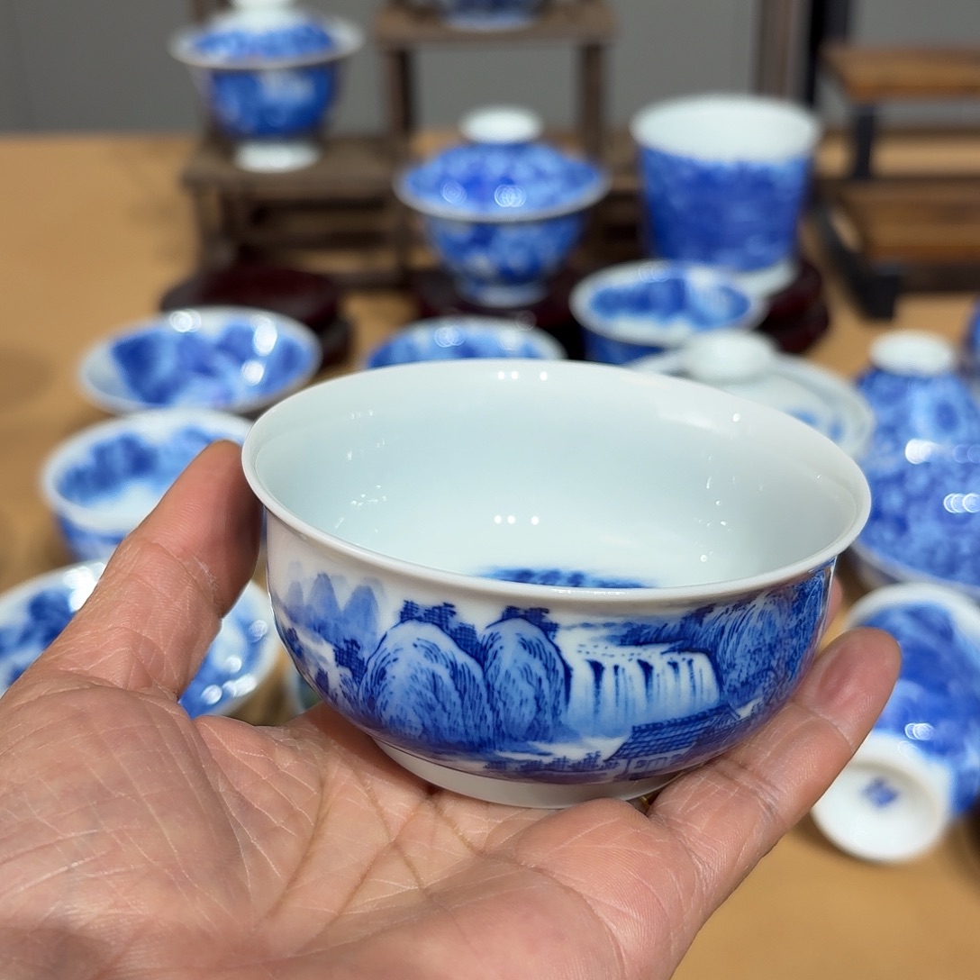 简***.景德镇纯手绘单杯
