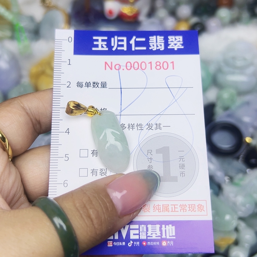 翡翠未镶嵌颈饰Was