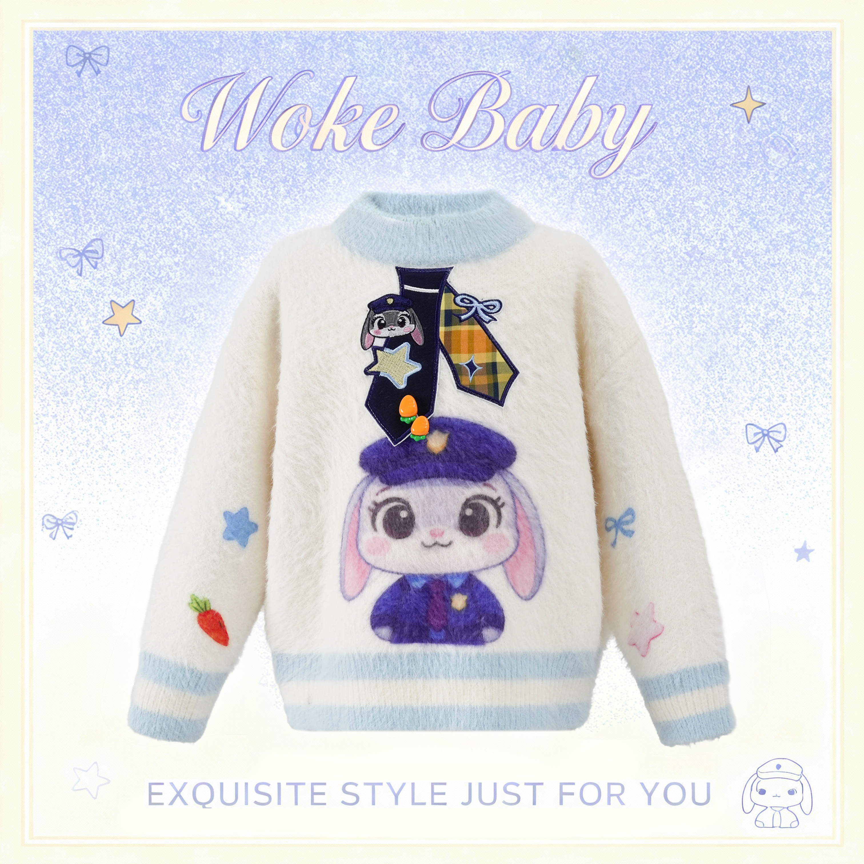 【BO专属】女童毛衣儿童秋冬新款针织衫洋气可爱毛线衣汉服FA5141