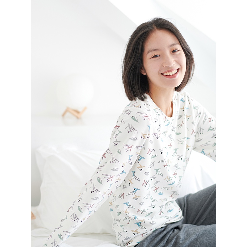 Nest Designs女士家居服棉月子服长袖长裤睡衣女套装