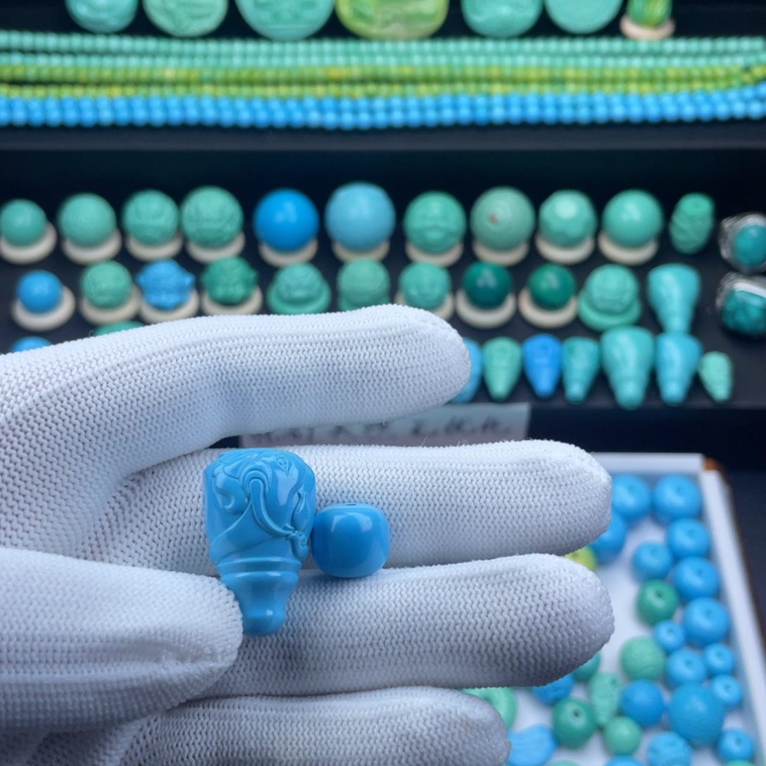 ໑***:非金属湖北原矿特色三通老邢珠配饰