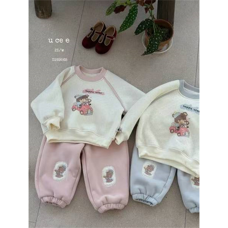 釉兮·25冬～卡通加绒卫衣套装U269565（童装汉服）