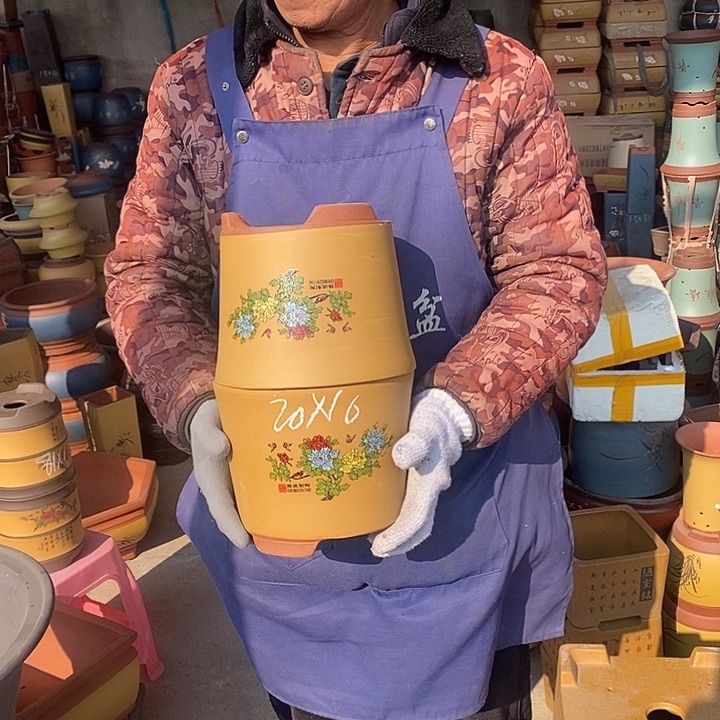 紫砂花盆紫砂花盆