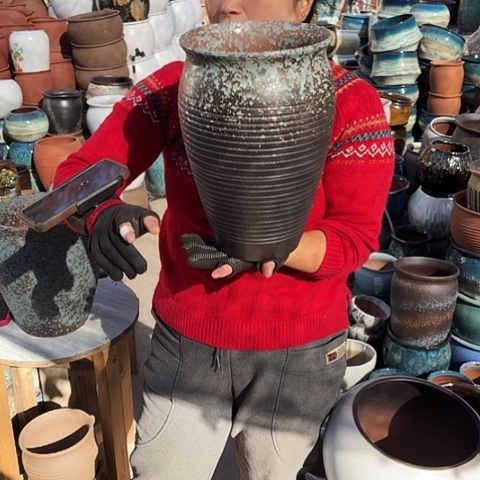 口20高31瑕疵盆子。