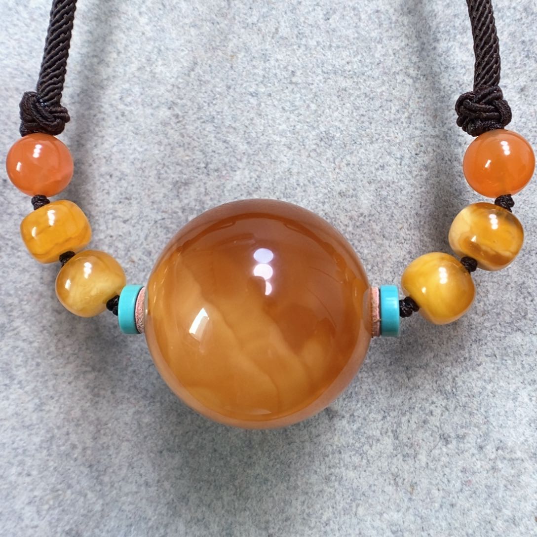 蜜蜡项链未镶嵌蜜蜡锁骨