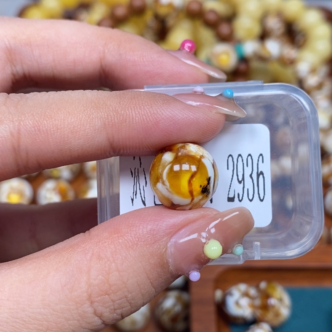 猴头核桃把件沁色圆珠老型2936