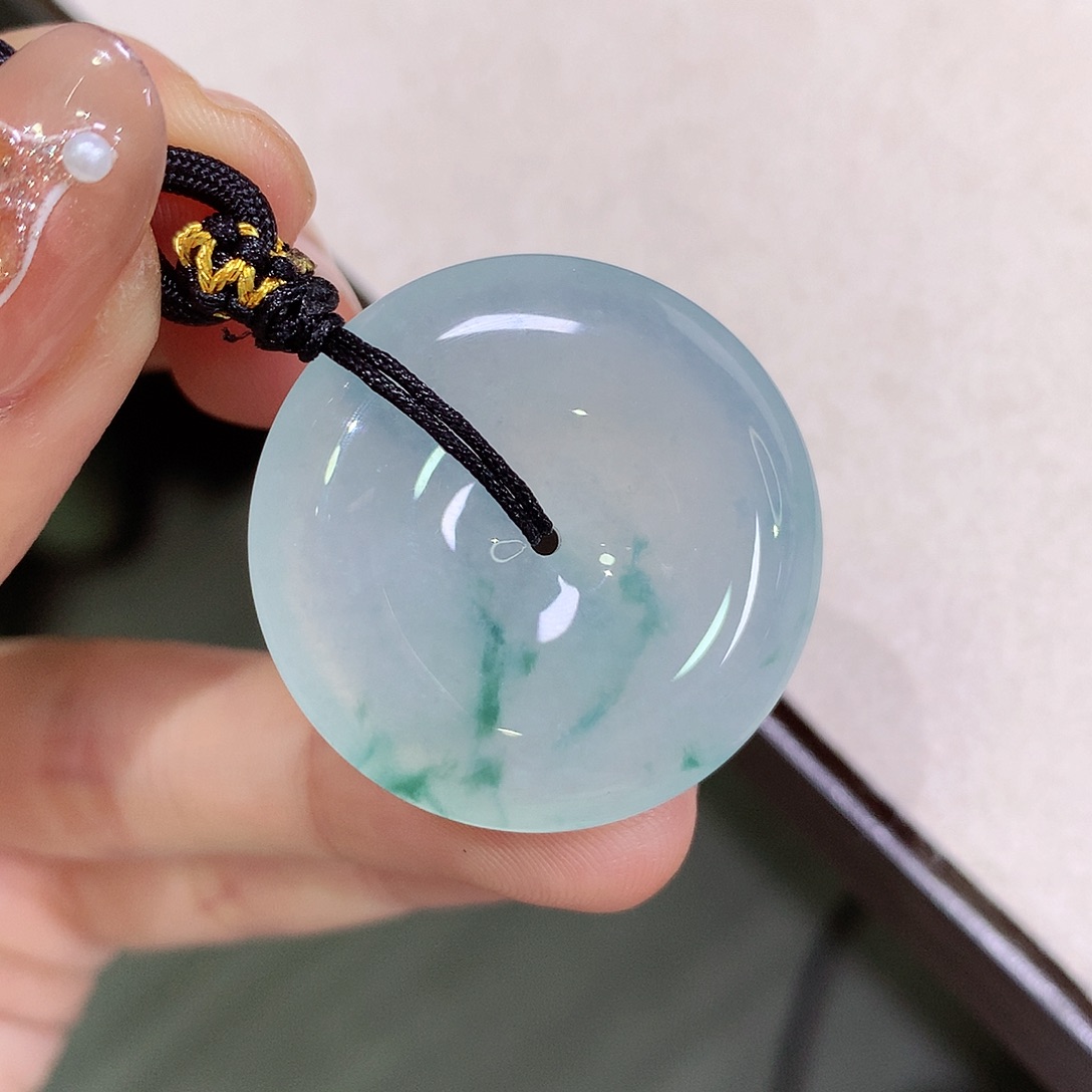 翡翠未镶嵌颈饰29.8-6.3