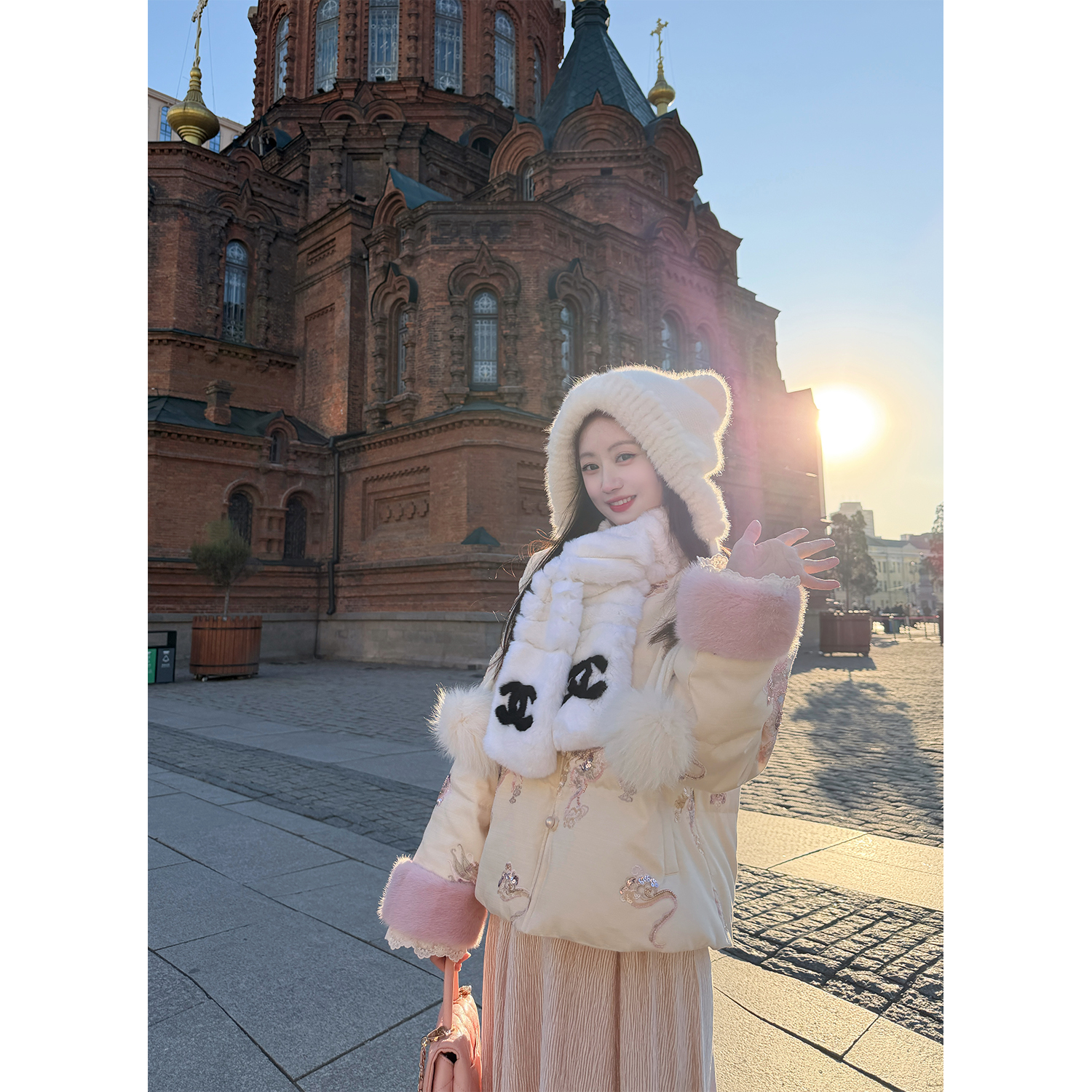 盈瓷周边｜又又自留 高品质水貂毛皮草帽子 过冬搭配神器 25FW1287