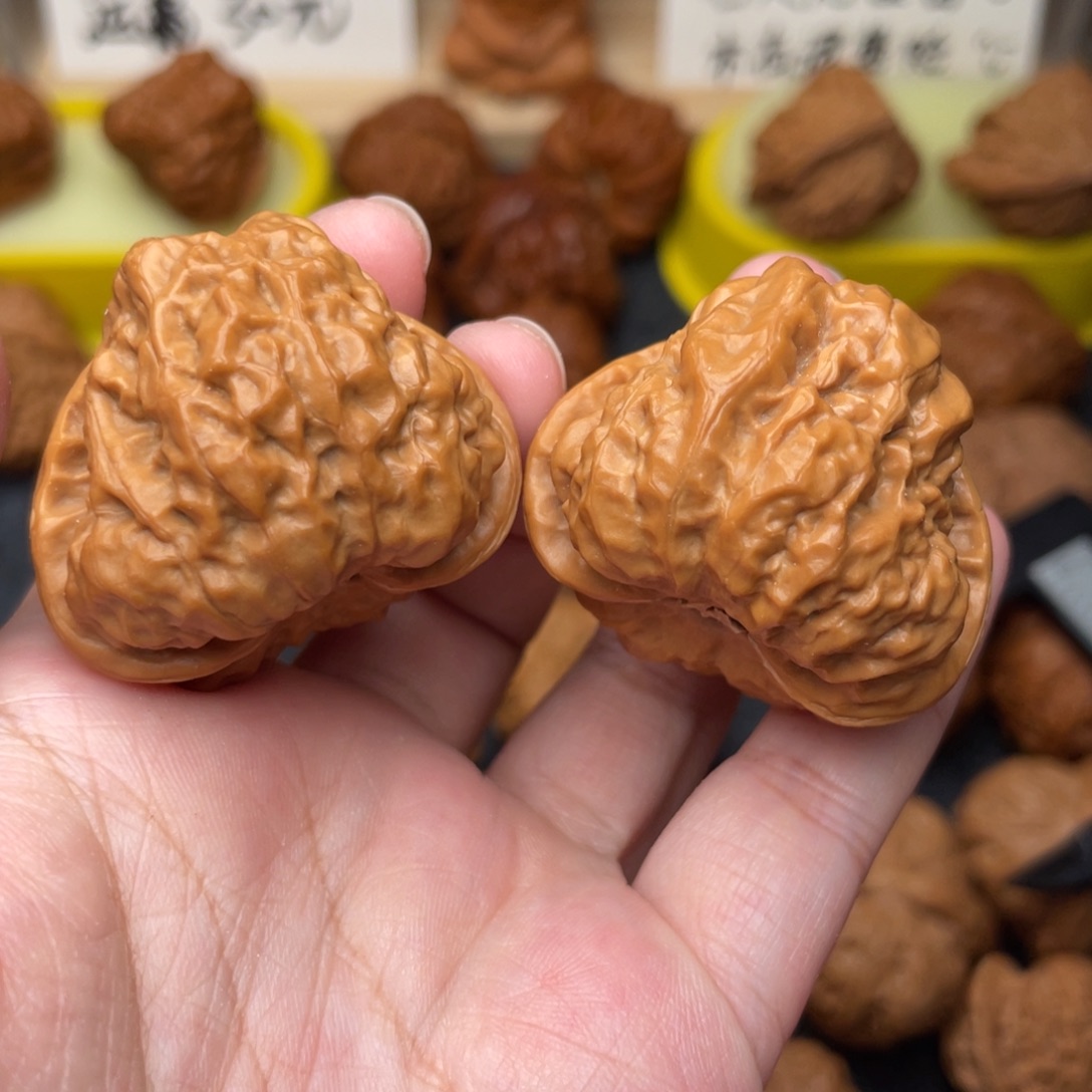 楠***行把件文玩核桃三角38