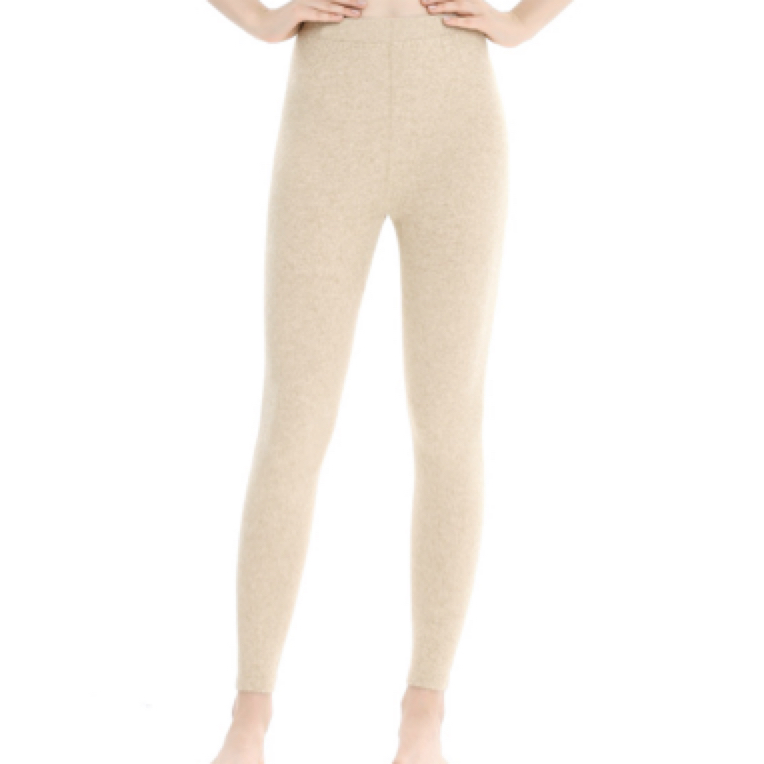 100%山羊绒精纺弹力打底裤秋冬季高腰舒适保暖羊绒裤