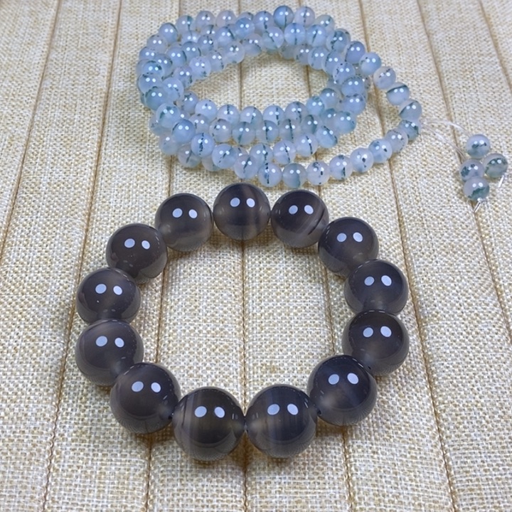 溯***苒玛瑙/玉髓未镶嵌手链