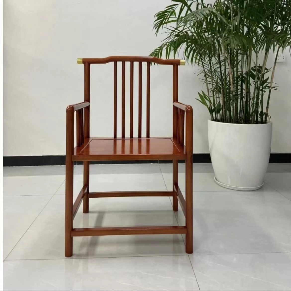 实木南宫主椅新中式家用简约禅意办公茶桌椅茶椅书椅新中式家用