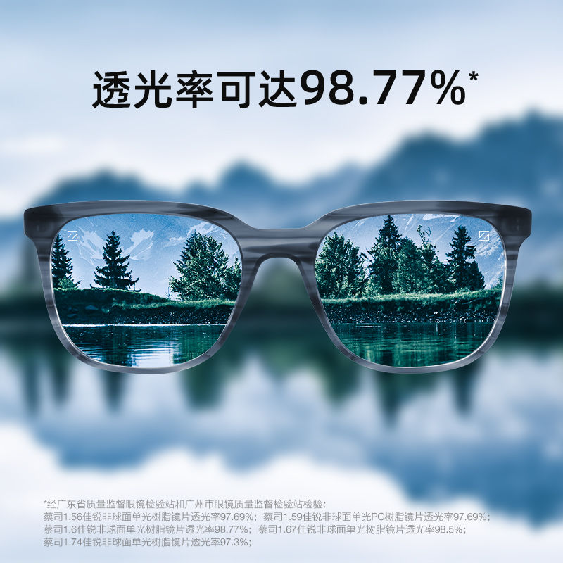 【镜片补差价】朝日富士视特耐凯米明月万新等高清防辐射防蓝光镜片