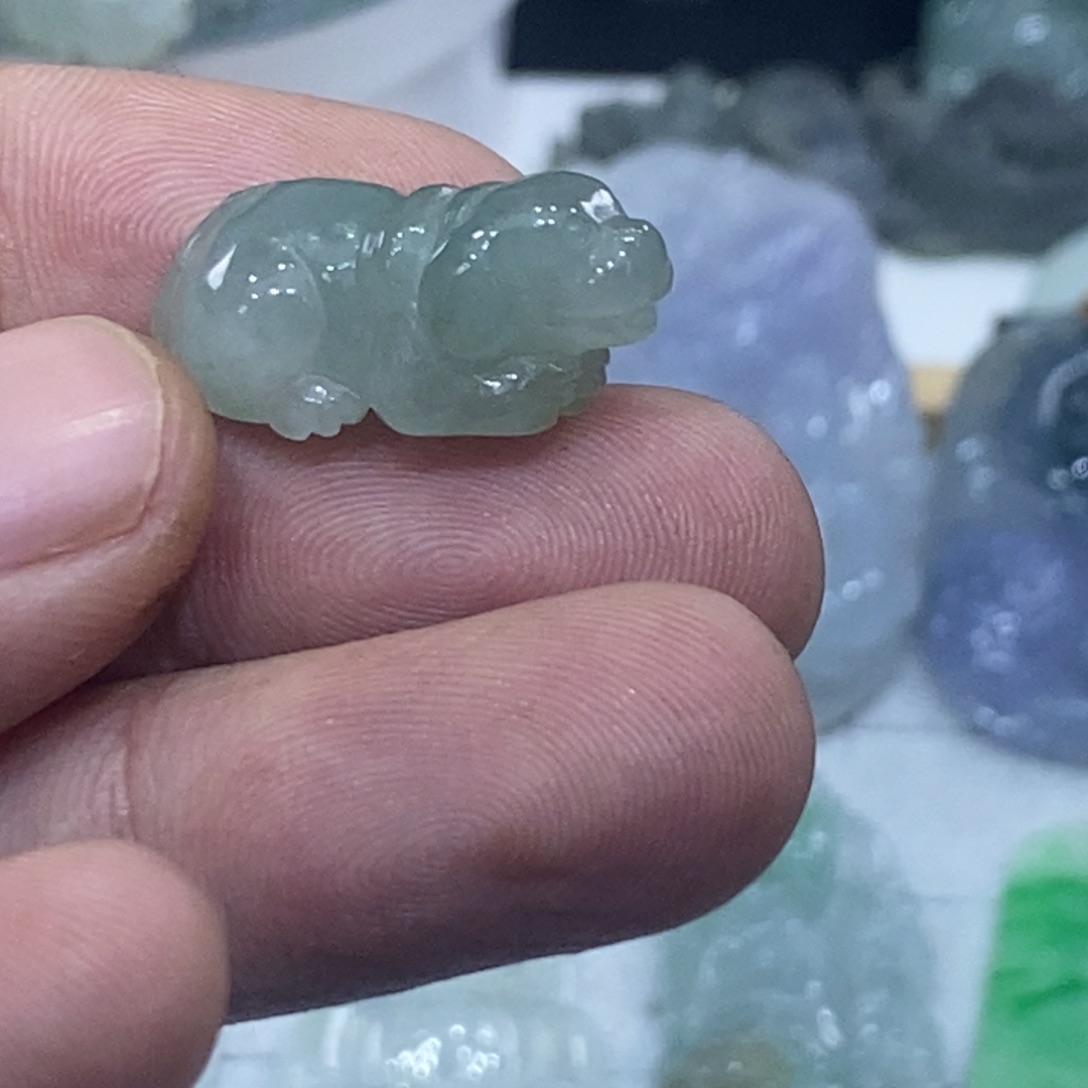 翡翠未镶嵌吊坠(不含链)旺财