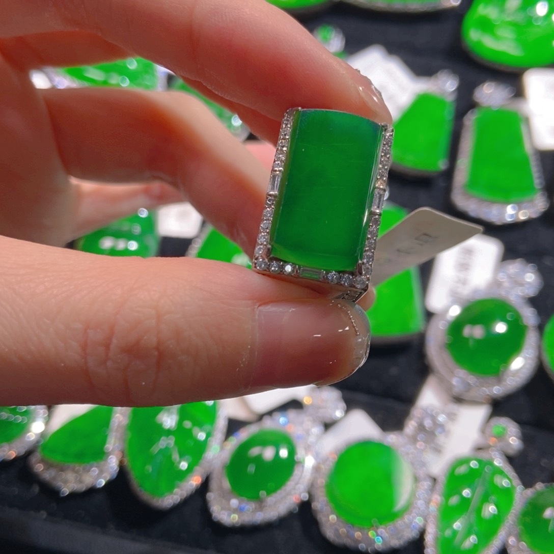 翡翠吊坠(不含链)银S925镶嵌