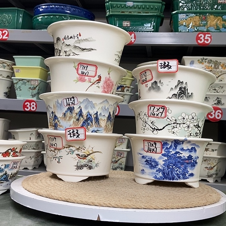 紫砂紫砂花盆0285