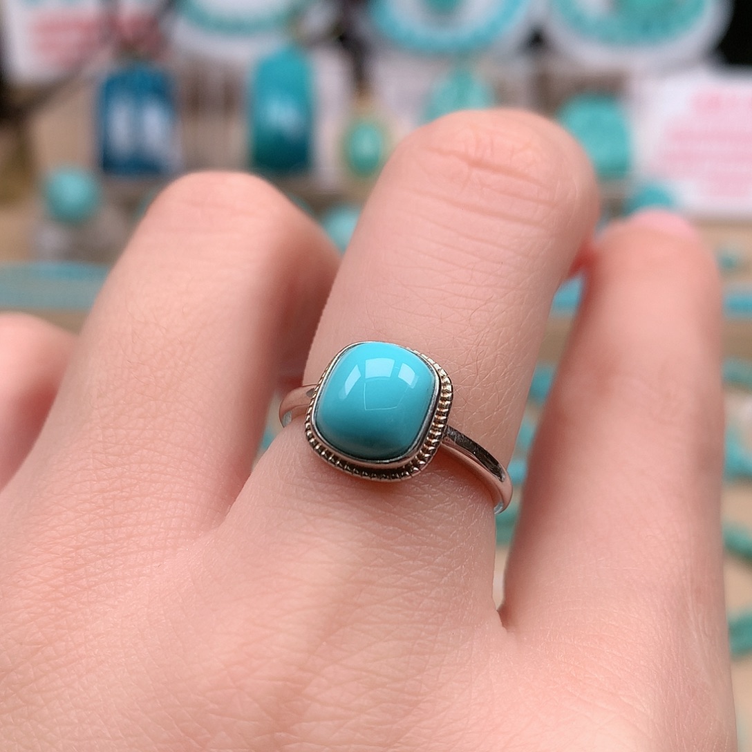 绿松石银S925镶嵌珠宝奇石