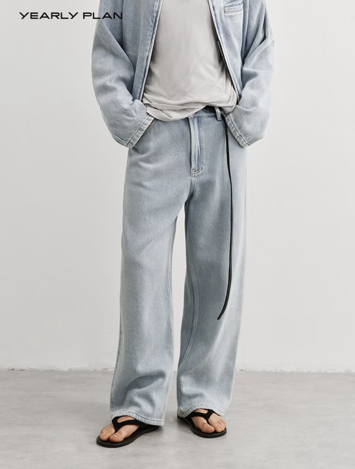 YEARLY PLAN · 2025秋 独家柔软牛仔低腰宽松时髦牛仔长裤