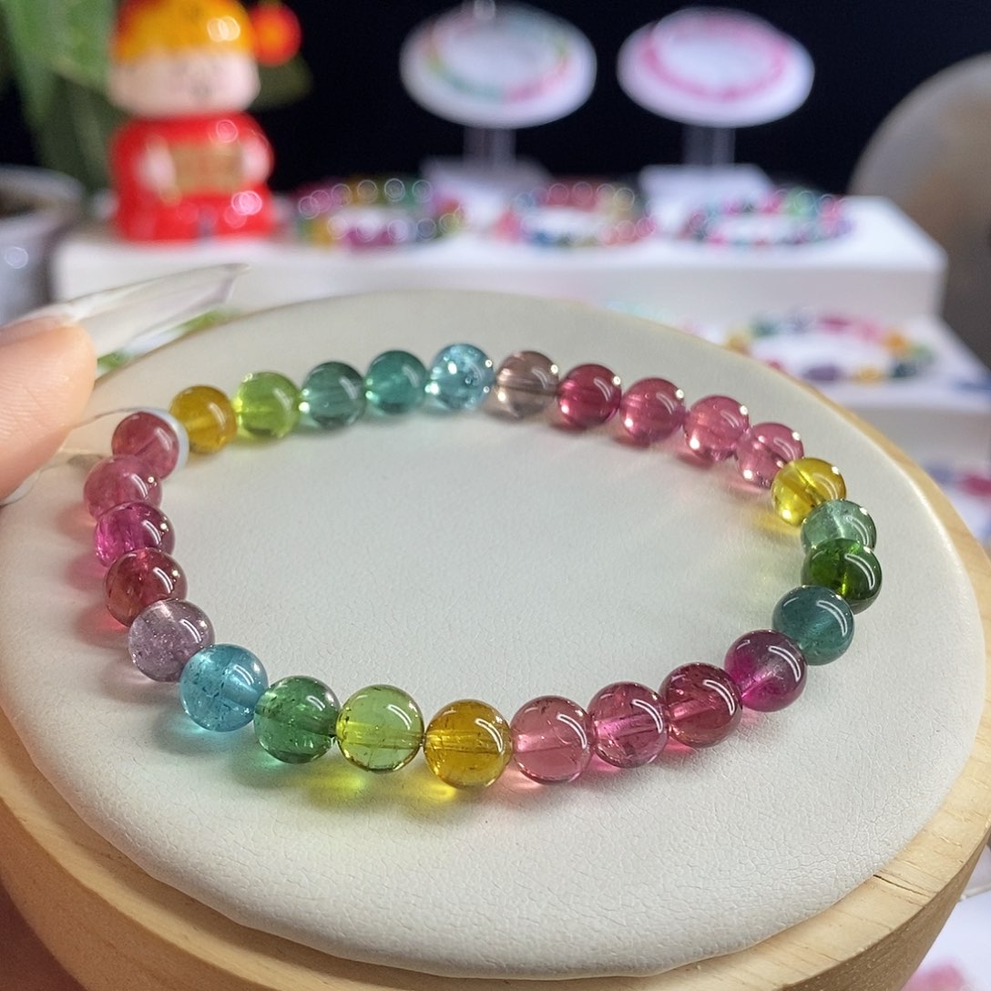未镶嵌手链碧玺色标