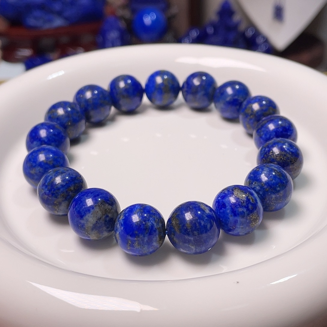 青金石未镶嵌福利款14mm大手围单圈