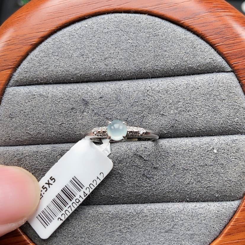 【闪购商品】翡翠戒指银S925镶嵌兮兮