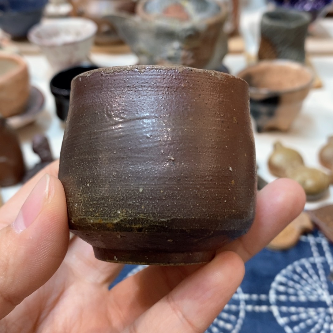 柴烧侘寂粗陶茶具