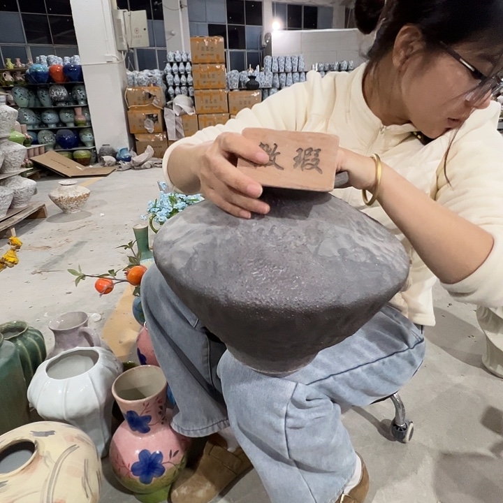 琉璃手工艺品景德镇陶瓷花瓶瑕疵专场