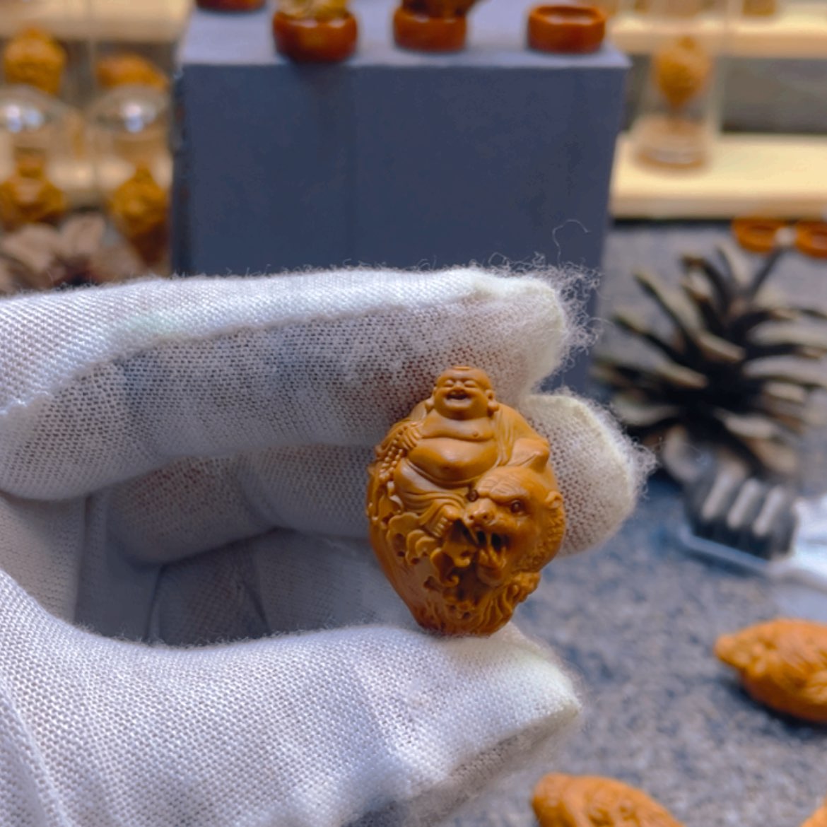 【闪购商品】橄榄核吊坠久***影橄榄核2.1核