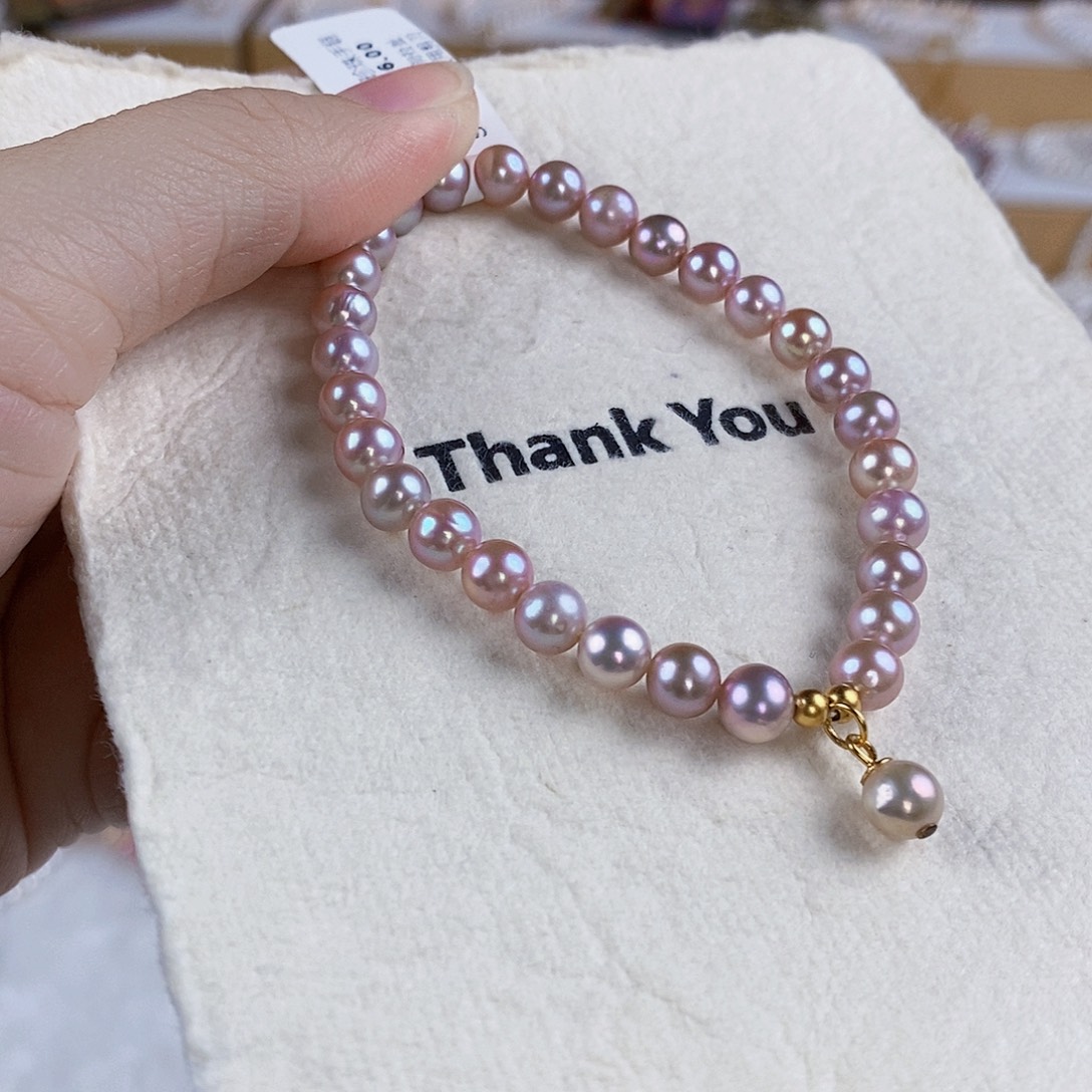 淡水珍珠手绳银S925镶嵌