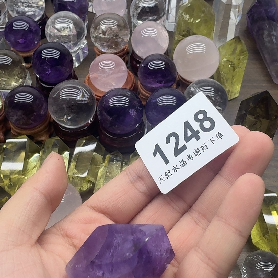 珠宝半成品未镶嵌紫晶