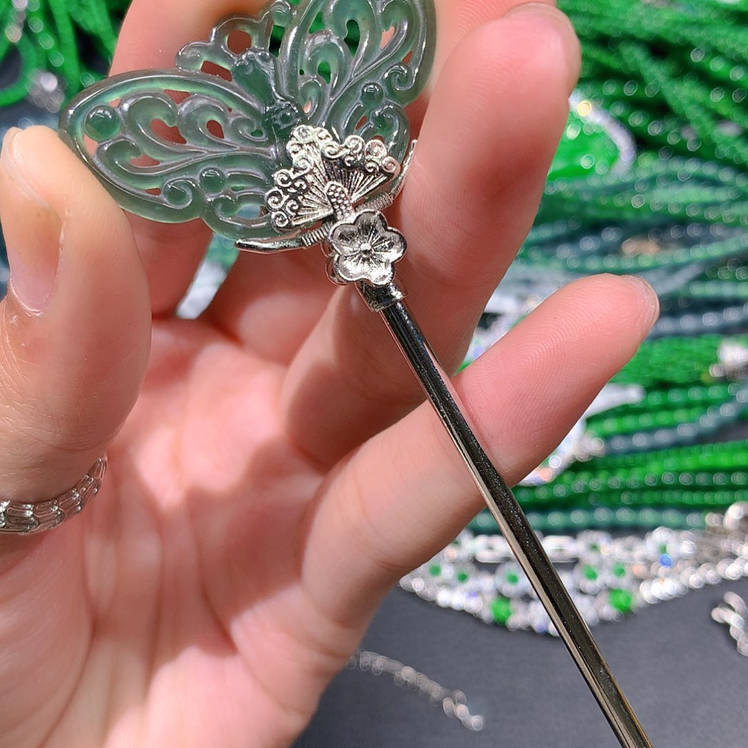 翡翠戒指未镶嵌天然翡翠