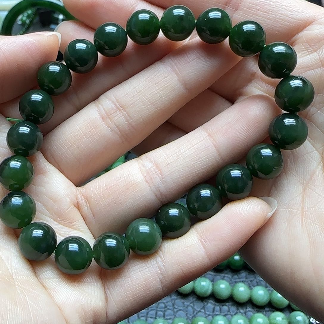 和田玉手串未镶嵌